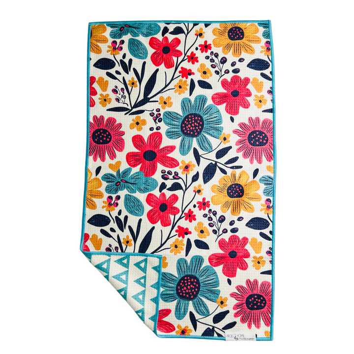 Aqua Bloom | Reversible Towel