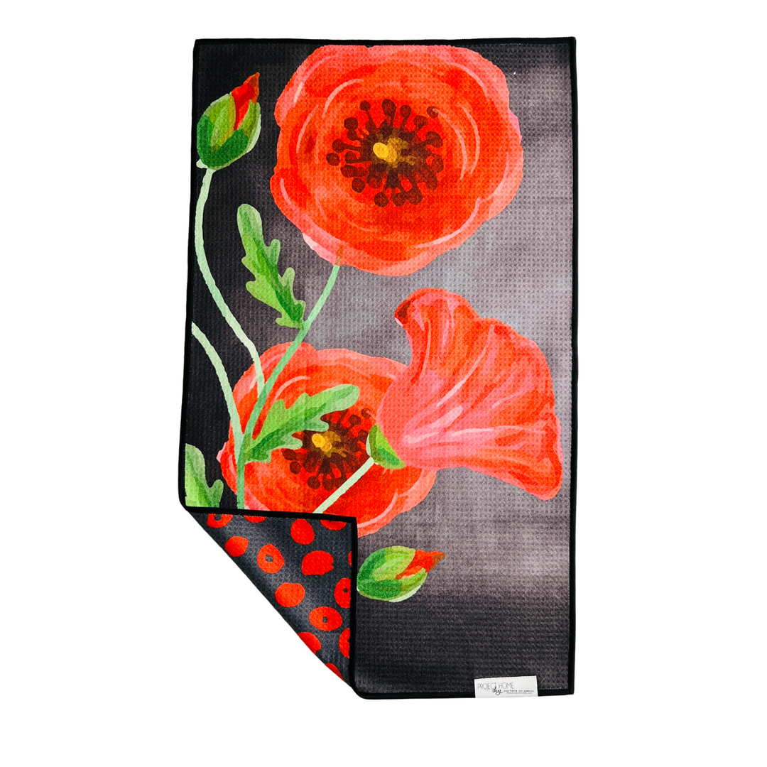 Poppy Perfection | Reversible Towel