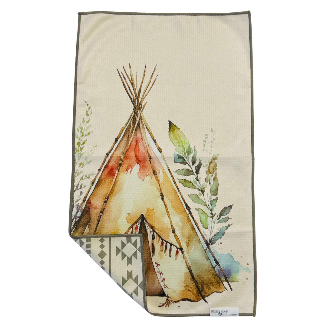 Teepee Time | Reversible Towel