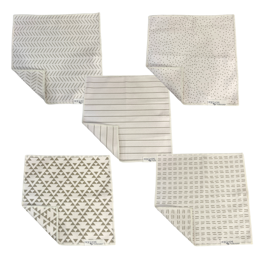 Neutral 5 Pack | Reversible Towel