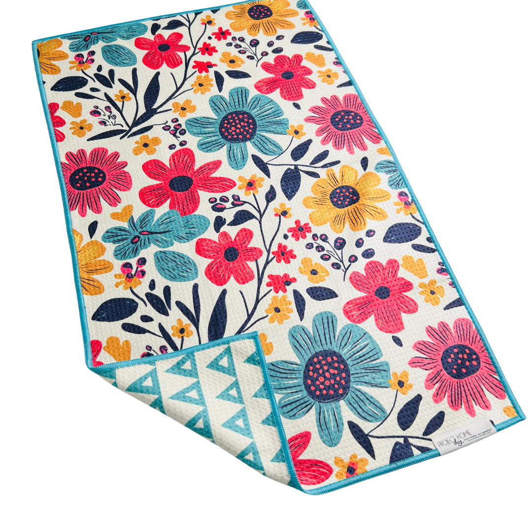 Aqua Bloom | Reversible Towel