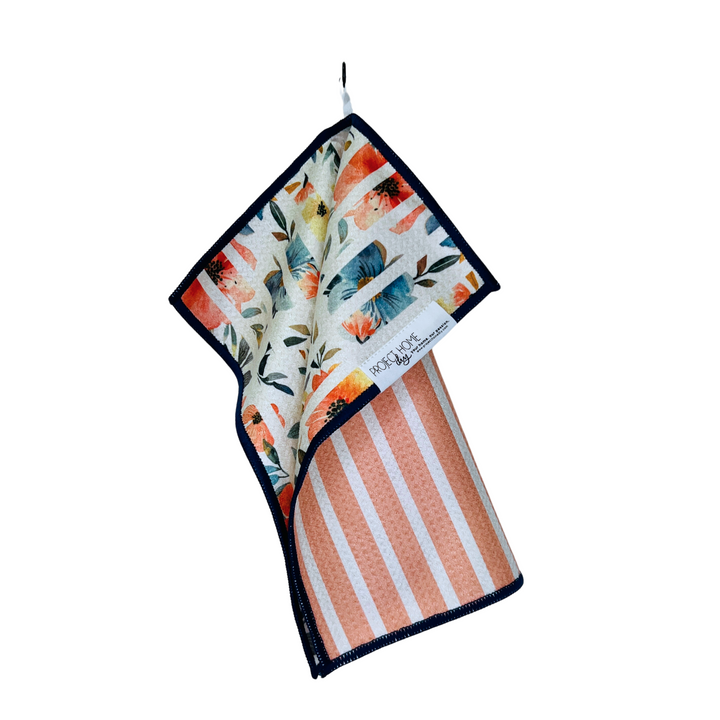 Striped Flower | Reversible Towel