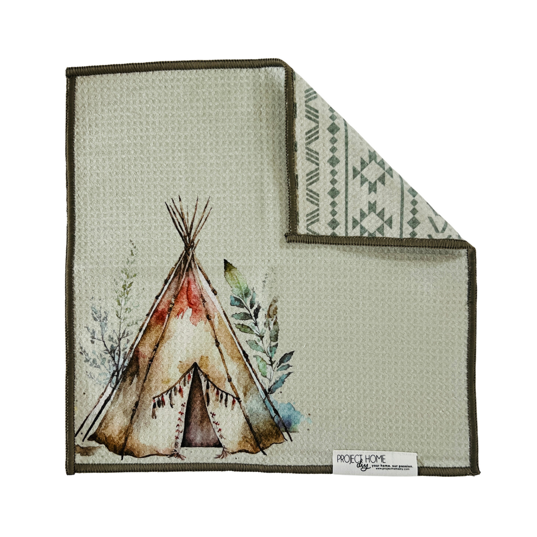 Teepee Time | Reversible Towel