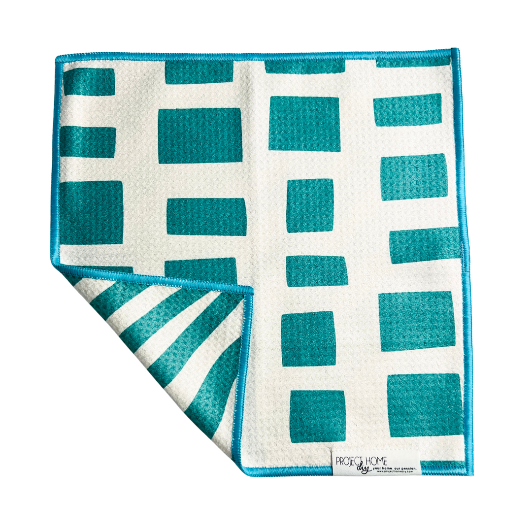 Subtle Spring Teal | Reversible Towel