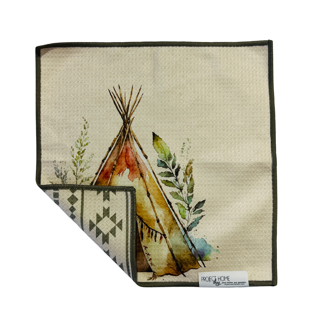 Teepee Time | Reversible Towel