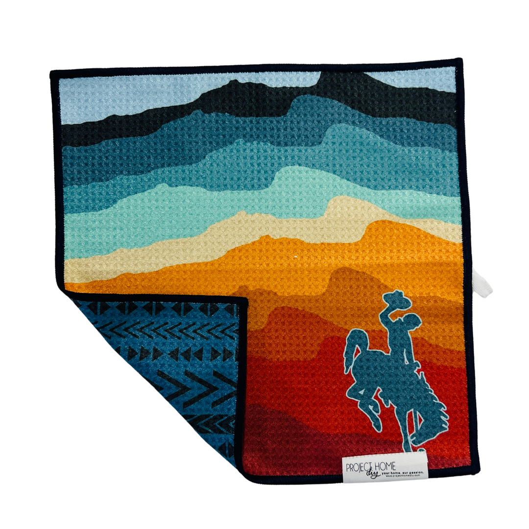 Wyoming Cowboy | Reversible Towel