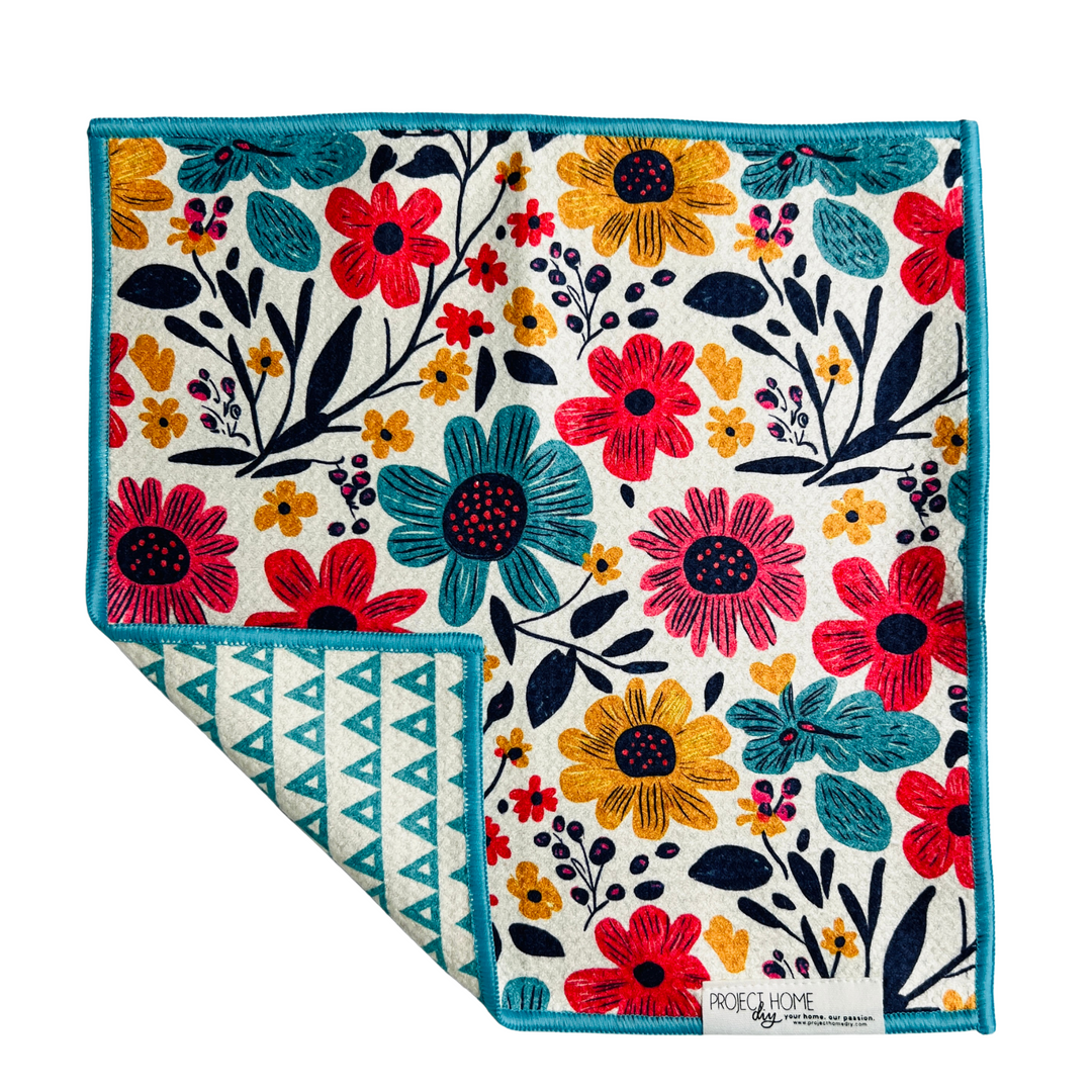 Aqua Bloom | Reversible Towel