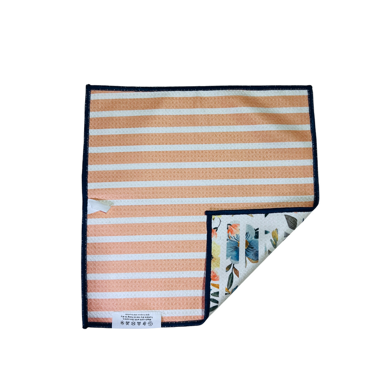 Striped Flower | Reversible Towel