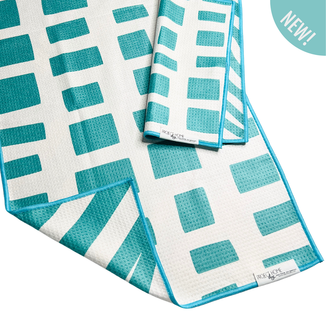 Subtle Spring Teal | Reversible Towel