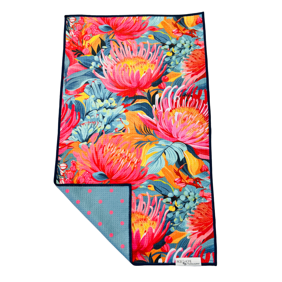 Flower Polka | Reversible Towel