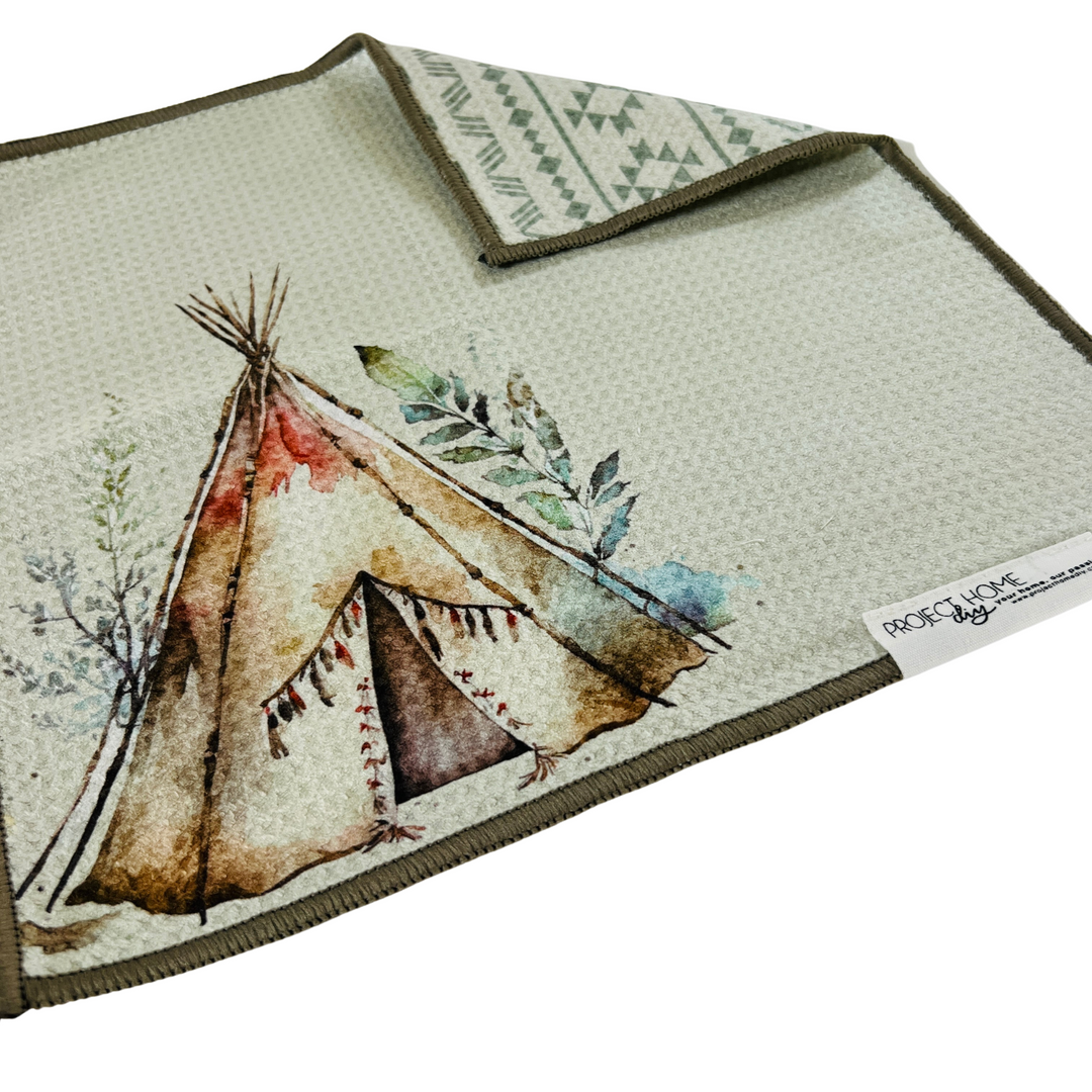 Teepee Time | Reversible Towel