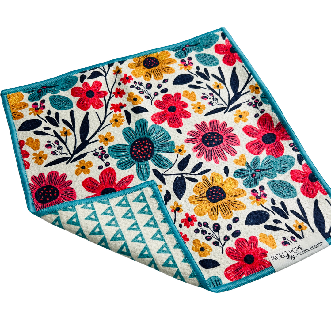 Aqua Bloom | Reversible Towel